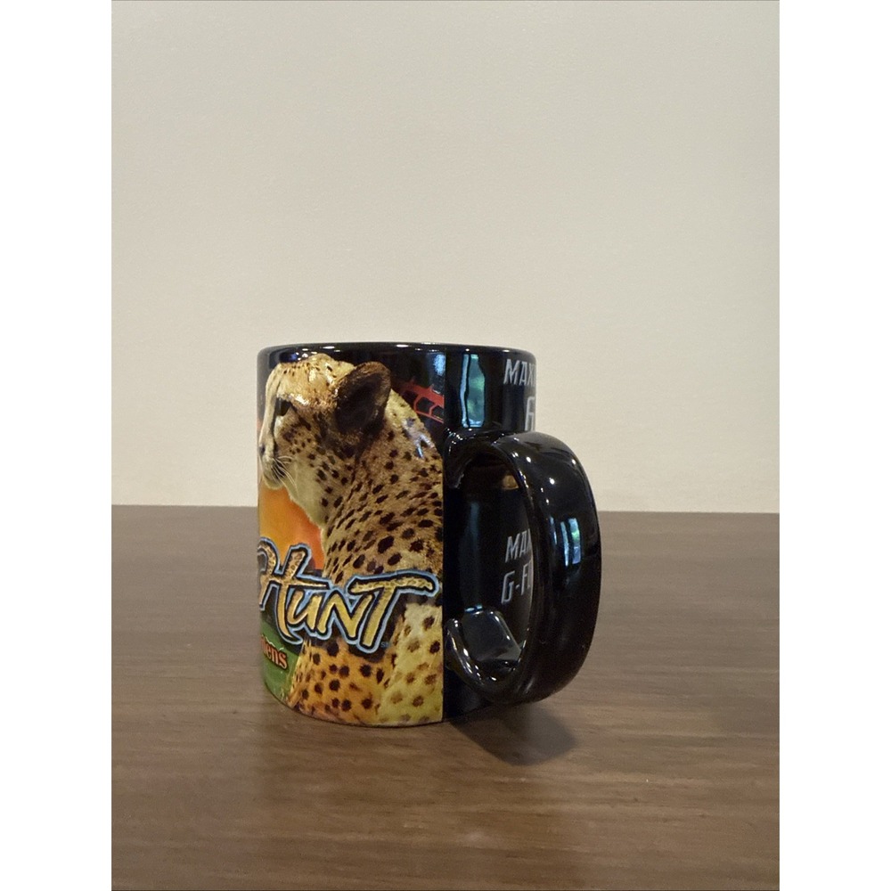 Busch Gardens Cheetah Hunt Roller Coaster Coffee Mug Tampa Florida Souvenier - Picture 2 of 9